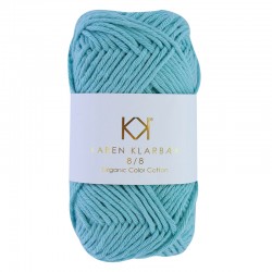 8/8 Turquoise - KK Organic Color Cotton økologisk bomuldsgarn fra Karen Klarbæk