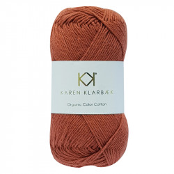 8/4 Cognac - KK Organic Color Cotton økologisk bomuldsgarn fra Karen Klarbæk