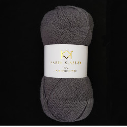 Charcoal - KK Fine Pure Organic Wool - økologisk uldgarn fra Karen Klarbæk