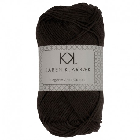 Mørk gråbrun - KK Organic Color Cotton økologisk bomuldsgarn fra Karen Klarbæk