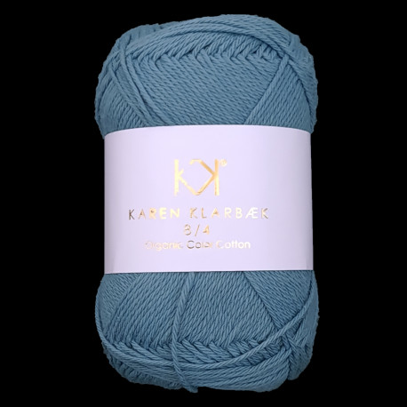 8/4 Dusty Blue - KK Organic Color Cotton økologisk bomuldsgarn fra Karen Klarbæk