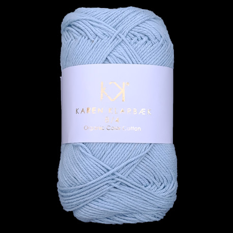 8/4 Light Blue - KK Organic Color Cotton økologisk bomuldsgarn fra Karen Klarbæk