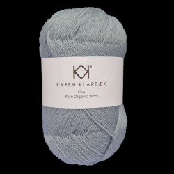 Medium Grey - KK Fine Pure Organic Wool - økologisk uldgarn fra Karen Klarbæk