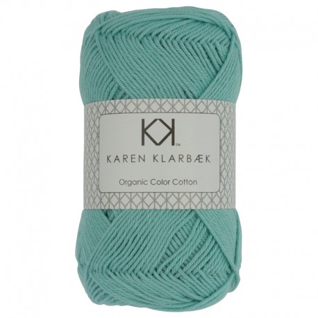 8/4 Turquoise - KK Organic Color Cotton økologisk bomuldsgarn fra Karen Klarbæk