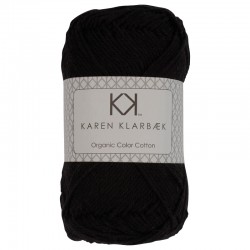 8/4 Black - KK Organic Color Cotton økologisk bomuldsgarn fra Karen Klarbæk