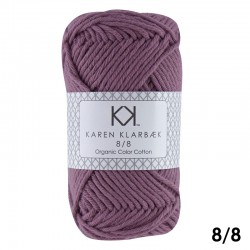 Plum 8/8 - KK Organic Color Cotton økologisk bomuldsgarn fra Karen Klarbæk