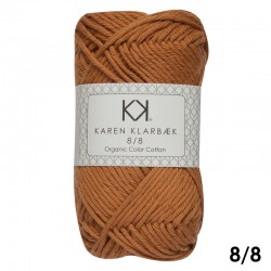 8/8 Burned Orange - KK Organic Color Cotton økologisk bomuldsgarn fra Karen Klarbæk