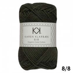 8/8 Dark Kombu Green - KK Organic Color Cotton økologisk bomuldsgarn fra Karen Klarbæk