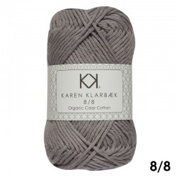 Frost Grey 8/8 - KK Organig Color Cotton økologisk bomuldsgarn fra Karen Klarbæk