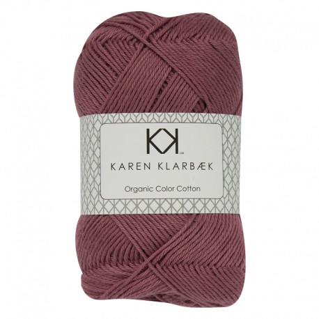 Plum 8/4 - KK Organic Color Cotton økologisk bomuldsgarn fra Karen Klarbæk