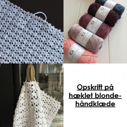 Opskrift på hæklet blondehåndklæde