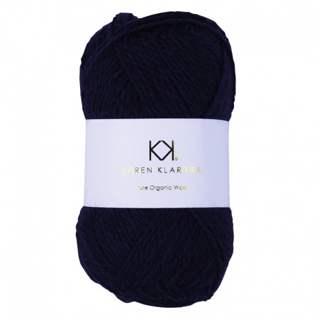 Navy Blue - KK Pure Organic Wool - økologisk uldgarn fra Karen Klarbæk