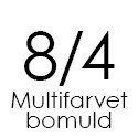 8/4 Multifarvet bomuldsgarn